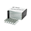 WePro - Spline Open End 12x1.25 Zinc 5 Lug (20pcs) Kit - Chrome